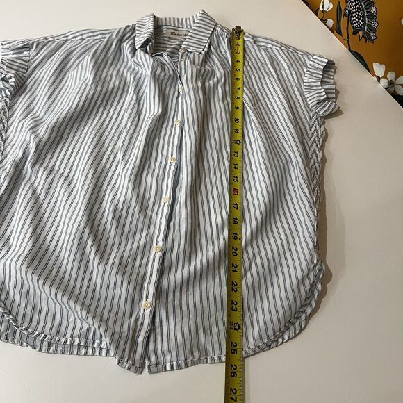 Madewell Central Shirt in Stripe Size Xs Button-Down Shirt Preppy Casual Office - Picture 7 of 7